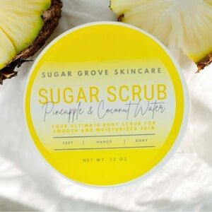 Sugar Grove 12 oz Pineapple and Coconut Water Foaming Sugar Scrub